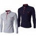 Mens Slim Fit Casual Wave Point Long Sleeve T Shirts Mens Slim Fit Casual Wave Point Long Sleeve T Shirts