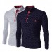 Mens Slim Fit Casual Wave Point Long Sleeve T Shirts Mens Slim Fit Casual Wave Point Long Sleeve T Shirts