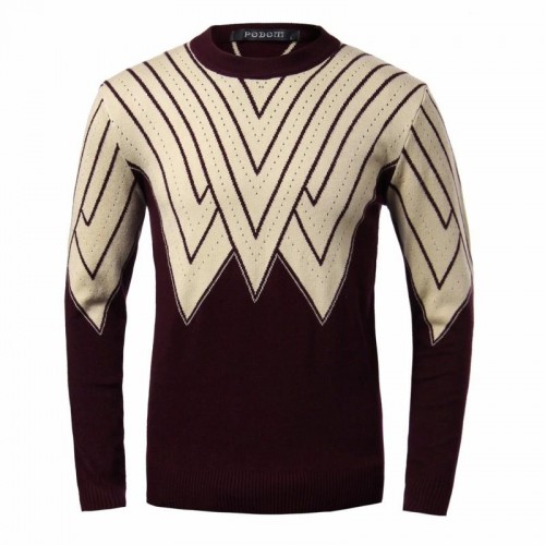Men Winter Knitting Polyester Round Collar Triangle Long Sleeve Warm Pullover Sweater Men Winter Knitting Polyester Round Collar Triangle Long Sleeve Warm Pullover Sweater