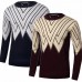 Men Winter Knitting Polyester Round Collar Triangle Long Sleeve Warm Pullover Sweater Men Winter Knitting Polyester Round Collar Triangle Long Sleeve Warm Pullover Sweater