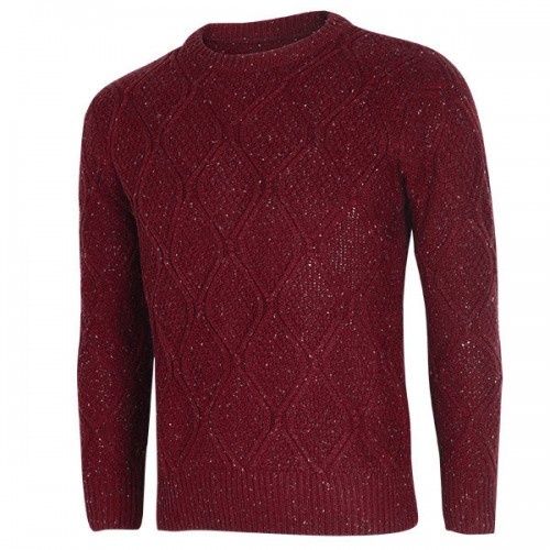 Mens Cotton Blend Sweater Solid Colorful Spots Rhombus Grain Jumper Mens Cotton Blend Sweater Solid Colorful Spots Rhombus Grain Jumper