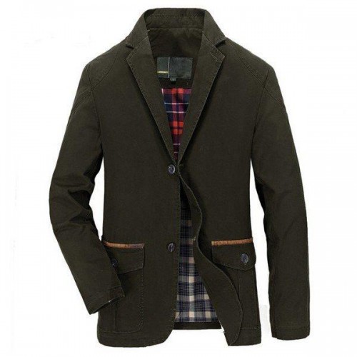 Men's Business Casual Cotton Buttons Jacket Coats Spring Autumn Comfort Outwear Suit Men's Business Casual Cotton Buttons Jacket Coats Spring Autumn Comfort Outwear Suit