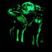 Men Cotton Blended 3D Printed Noctilucent Wolf Long Sleeve T-shirt Men Cotton Blended 3D Printed Noctilucent Wolf Long Sleeve T-shirt
