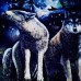 Men Cotton Blended 3D Printed Noctilucent Wolf Long Sleeve T-shirt Men Cotton Blended 3D Printed Noctilucent Wolf Long Sleeve T-shirt