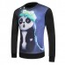 Digital 3D Printing Panda Round Collar Pullover Fashion Casual Long-sleeved Sweater Hoodies Digital 3D Printing Panda Round Collar Pullover Fashion Casual Long-sleeved Sweater Hoodies