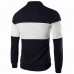 Mens Baseball Collar British Style Color Splicing Patchwork Jacket Mens Baseball Collar British Style Color Splicing Patchwork Jacket