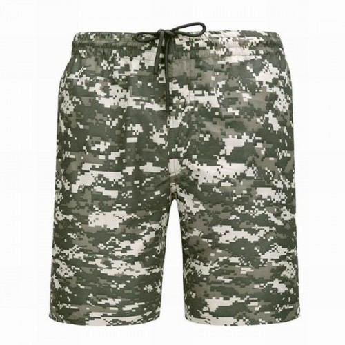 Mens Camouflage Printed Elastic Waist Loose Fit Beach Shorts With Drawstring Mens Camouflage Printed Elastic Waist Loose Fit Beach Shorts With Drawstring