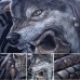 Mens Wolf 3D Animal Skull Printing Plus Size Tees Summer Personality Short Sleeve T-shirt Mens Wolf 3D Animal Skull Printing Plus Size Tees Summer Personality Short Sleeve T-shirt
