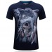 Mens Wolf 3D Animal Skull Printing Plus Size Tees Summer Personality Short Sleeve T-shirt Mens Wolf 3D Animal Skull Printing Plus Size Tees Summer Personality Short Sleeve T-shirt