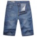 Men Summer Casual Loose Knee Length Straight Jeans Shorts Men Summer Casual Loose Knee Length Straight Jeans Shorts
