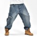 Loose Plus Size 30-46 Hip-Hop Men Fashion Big Size Jeans Pop Skateboard Pants Loose Plus Size 30-46 Hip-Hop Men Fashion Big Size Jeans Pop Skateboard Pants