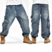 Loose Plus Size 30-46 Hip-Hop Men Fashion Big Size Jeans Pop Skateboard Pants Loose Plus Size 30-46 Hip-Hop Men Fashion Big Size Jeans Pop Skateboard Pants
