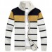 Winter Thick Casual Stand Collar Sweaters Mens Stripe Knitted Zipper Jacquard Cardigan Winter Thick Casual Stand Collar Sweaters Mens Stripe Knitted Zipper Jacquard Cardigan