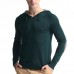 Casual Hooded Knitted Sweatshirt Pure Color Men Pullover Sweater Sport Tops Casual Hooded Knitted Sweatshirt Pure Color Men Pullover Sweater Sport Tops