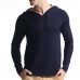 Casual Hooded Knitted Sweatshirt Pure Color Men Pullover Sweater Sport Tops Casual Hooded Knitted Sweatshirt Pure Color Men Pullover Sweater Sport Tops