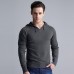 Casual Hooded Knitted Sweatshirt Pure Color Men Pullover Sweater Sport Tops Casual Hooded Knitted Sweatshirt Pure Color Men Pullover Sweater Sport Tops