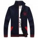 Mens Stand Collar Knitted Sweater Cardigan Spell Color Zipper Casual Jacket Coat Mens Stand Collar Knitted Sweater Cardigan Spell Color Zipper Casual Jacket Coat