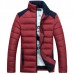 Mens Stand Collar Coat Fashion Casual Slim Fit Stitching Polyester Thick Jacket Mens Stand Collar Coat Fashion Casual Slim Fit Stitching Polyester Thick Jacket