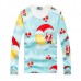 Santa Claus Printed Sweater Mens Casual Loose Cartoon Personality Pullover Sweaters Santa Claus Printed Sweater Mens Casual Loose Cartoon Personality Pullover Sweaters