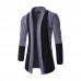 Mens Fashion Stitching Turn-down Collar Knitted Cardigans Casual Slim Fit Sweater Mens Fashion Stitching Turn-down Collar Knitted Cardigans Casual Slim Fit Sweater