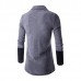 Mens Fashion Stitching Turn-down Collar Knitted Cardigans Casual Slim Fit Sweater Mens Fashion Stitching Turn-down Collar Knitted Cardigans Casual Slim Fit Sweater