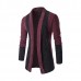 Mens Fashion Stitching Turn-down Collar Knitted Cardigans Casual Slim Fit Sweater Mens Fashion Stitching Turn-down Collar Knitted Cardigans Casual Slim Fit Sweater