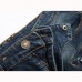Mens Moustache Folded Stitching Elastic Jeans Fashion Casual Mid-rise Straight Legs Denim Pants Mens Moustache Folded Stitching Elastic Jeans Fashion Casual Mid-rise Straight Legs Denim Pants