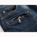Mens Moustache Folded Stitching Elastic Jeans Fashion Casual Mid-rise Straight Legs Denim Pants Mens Moustache Folded Stitching Elastic Jeans Fashion Casual Mid-rise Straight Legs Denim Pants