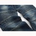 Mens Moustache Folded Stitching Elastic Jeans Fashion Casual Mid-rise Straight Legs Denim Pants Mens Moustache Folded Stitching Elastic Jeans Fashion Casual Mid-rise Straight Legs Denim Pants