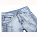 Mens Fashion Casual Motorcycle Biker Pleat Straight Legs Ripped Jeans Denim Pants Mens Fashion Casual Motorcycle Biker Pleat Straight Legs Ripped Jeans Denim Pants