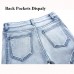 Mens Fashion Casual Motorcycle Biker Pleat Straight Legs Ripped Jeans Denim Pants Mens Fashion Casual Motorcycle Biker Pleat Straight Legs Ripped Jeans Denim Pants