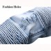 Mens Fashion Casual Motorcycle Biker Pleat Straight Legs Ripped Jeans Denim Pants Mens Fashion Casual Motorcycle Biker Pleat Straight Legs Ripped Jeans Denim Pants