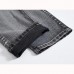 Mens Straight Legs Slim Fit Gray Elasticity Denim Pants Fashion Casual Jeans Mens Straight Legs Slim Fit Gray Elasticity Denim Pants Fashion Casual Jeans