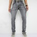 Mens Straight Legs Slim Fit Gray Elasticity Denim Pants Fashion Casual Jeans Mens Straight Legs Slim Fit Gray Elasticity Denim Pants Fashion Casual Jeans