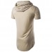 Mens Double Zipper High Street Hip-hop T-shirts Casual Short Sleeve Hooded T-shirt Mens Double Zipper High Street Hip-hop T-shirts Casual Short Sleeve Hooded T-shirt