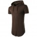 Mens Double Zipper High Street Hip-hop T-shirts Casual Short Sleeve Hooded T-shirt Mens Double Zipper High Street Hip-hop T-shirts Casual Short Sleeve Hooded T-shirt