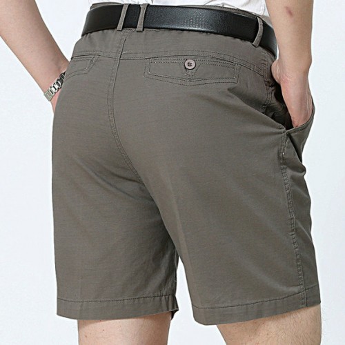 Middle Aged Mens Business Casual Golf Shorts Summer Cotton Knee Length Suit Shorts Pants Middle Aged Mens Business Casual Golf Shorts Summer Cotton Knee Length Suit Shorts Pants