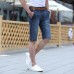 Summer Casual Straight Leg Thin Cotton Short Multi Pockets Jeans for Men Summer Casual Straight Leg Thin Cotton Short Multi Pockets Jeans for Men