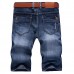Summer Casual Straight Leg Thin Cotton Short Multi Pockets Jeans for Men Summer Casual Straight Leg Thin Cotton Short Multi Pockets Jeans for Men