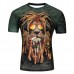 Plus Size Fashion Lion Head 3D Printed T-shirts Men's Loose-fitting Short Sleeve Tops Tees Plus Size Fashion Lion Head 3D Printed T-shirts Men's Loose-fitting Short Sleeve Tops Tees
