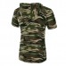 Summer Men's Casual Long Hooded T-shirt Camouflage Sports Shorts-sleeved T-shirt Summer Men's Casual Long Hooded T-shirt Camouflage Sports Shorts-sleeved T-shirt