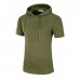 Summer Men's Casual Long Hooded T-shirt Camouflage Sports Shorts-sleeved T-shirt Summer Men's Casual Long Hooded T-shirt Camouflage Sports Shorts-sleeved T-shirt