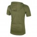 Summer Men's Casual Long Hooded T-shirt Camouflage Sports Shorts-sleeved T-shirt Summer Men's Casual Long Hooded T-shirt Camouflage Sports Shorts-sleeved T-shirt