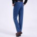 Men Summer Basic Denim Straight Leg Loose Elastic High Waist Cargo Long Jeans Men Summer Basic Denim Straight Leg Loose Elastic High Waist Cargo Long Jeans
