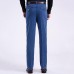 Men Summer Basic Denim Straight Leg Loose Elastic High Waist Cargo Long Jeans Men Summer Basic Denim Straight Leg Loose Elastic High Waist Cargo Long Jeans