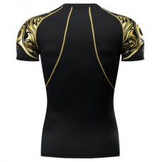 Men's Fitness Training Tights Sports T-shirts Casual Round Neck Short Sleeved Tees