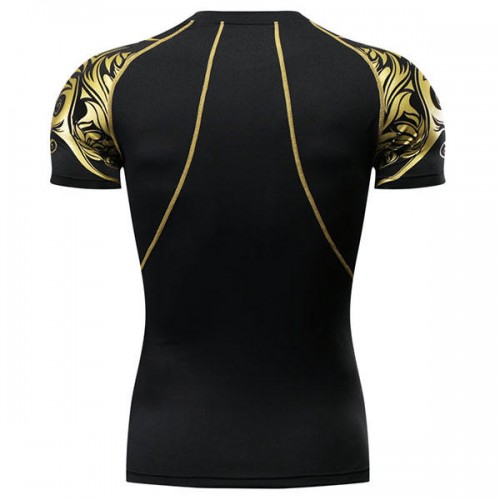 Men's Fitness Training Tights Sports T-shirts Casual Round Neck Short Sleeved Tees Men's Fitness Training Tights Sports T-shirts Casual Round Neck Short Sleeved Tees