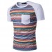 Spring Summer Casual Quick Drying Tops Tees Men's Digital Printing Short Sleeve Splicing T-shirts Spring Summer Casual Quick Drying Tops Tees Men's Digital Printing Short Sleeve Splicing T-shirts