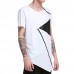 Summer Mens Hip-Hop Hit Color Zipper T-shirt O-neck Short Sleeve Casual Cotton Tops Tees Summer Mens Hip-Hop Hit Color Zipper T-shirt O-neck Short Sleeve Casual Cotton Tops Tees