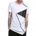 Summer Mens Hip-Hop Hit Color Zipper T-shirt O-neck Short Sleeve Casual Cotton Tops Tees Summer Mens Hip-Hop Hit Color Zipper T-shirt O-neck Short Sleeve Casual Cotton Tops Tees